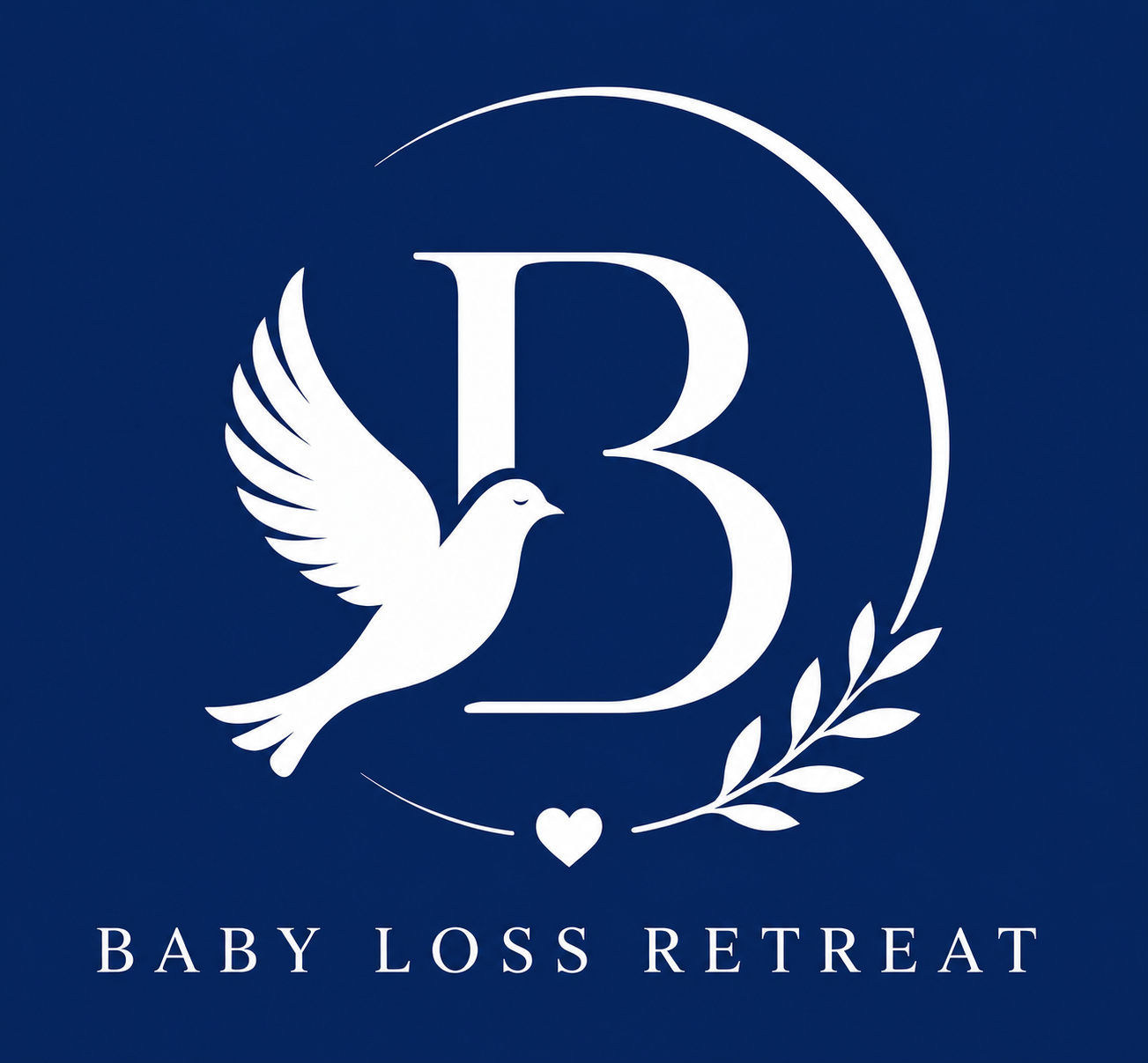 Baby loss retreat charity shop logo