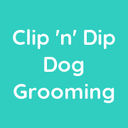 Clip 'n' Dip Dog Grooming logo