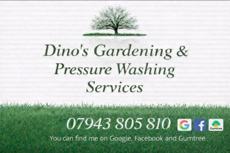 Dino's Gardening & Pressure Washing Services logo