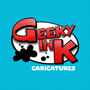 Geeky Ink Caricatures logo