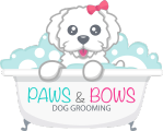Paws & Bows Dog Grooming logo