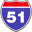 The 51st State and La Cantina Restaurant logo
