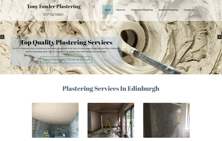 Tony Fowler Plastering logo
